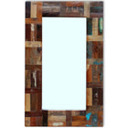 Miroir Bois De Récupération Massif