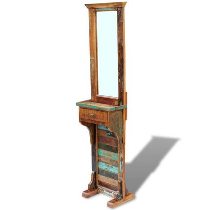 Miroir De Couloir Bois De Récupération Massif 47X23X180 Cm