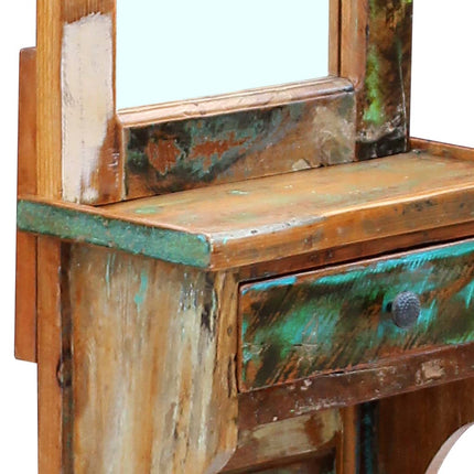 Miroir De Couloir Bois De Récupération Massif 47X23X180 Cm