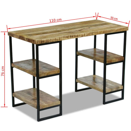Bureau En Bois De Manguier 110 X 50 X 76 Cm