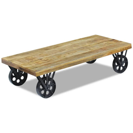 Table Basse Bois De Manguier 120X60X30 Cm