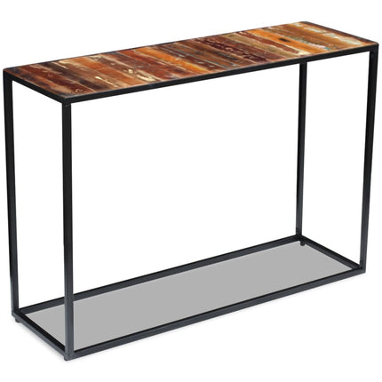 Table Console Bois De Récupération Massif 110X35X76 Cm