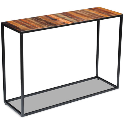 Table Console Bois De Récupération Massif 110X35X76 Cm