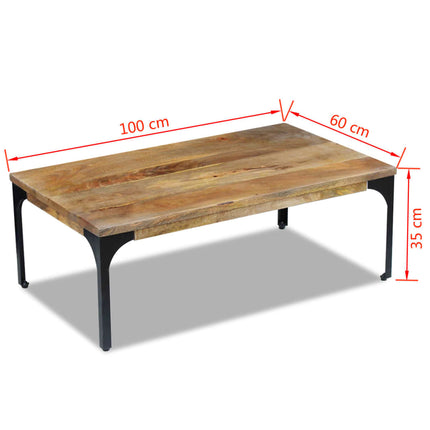 Table Basse Bois De Manguier 100X60X35 Cm