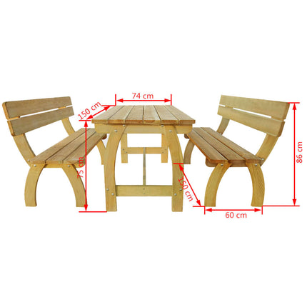 Table De Brasserie Avec 2 Banquettes Pinède Imprégnée Blanc Et Chêne Sonoma