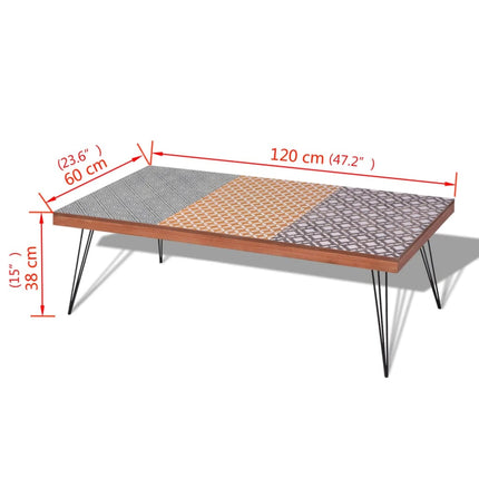 Table Basse 120X60X38 Cm