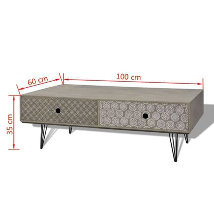 Table Basse 100X60X35 Cm