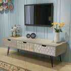 Meuble Tv Avec 3 Tiroirs 120X40X36 Cm