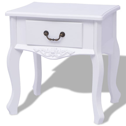 Table De Chevet Mdf Blanc