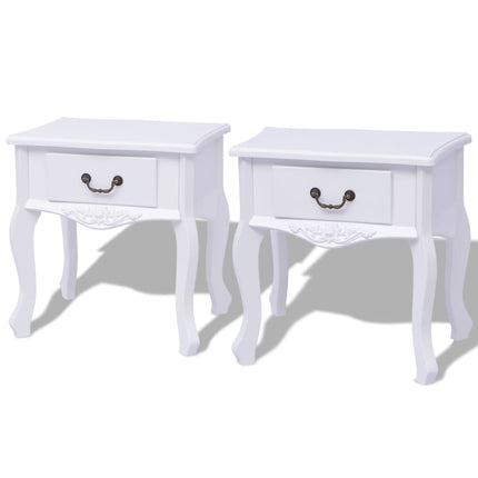 Table De Chevet Mdf Blanc