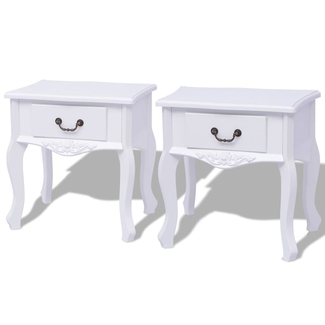 Table De Chevet Mdf Blanc