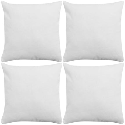 Housses De Coussin 4 Pcs Aspect De Lin