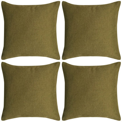 Housses De Coussin 4 Pcs Aspect De Lin