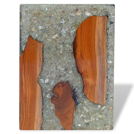 Tabouret Bois De Teck Massif Et Résine