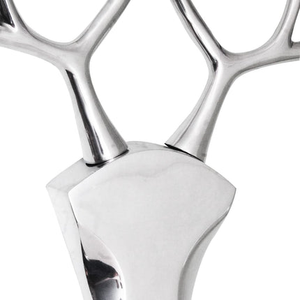 Décoration Murale En Forme De Tête De Cerf Aluminium Argenté