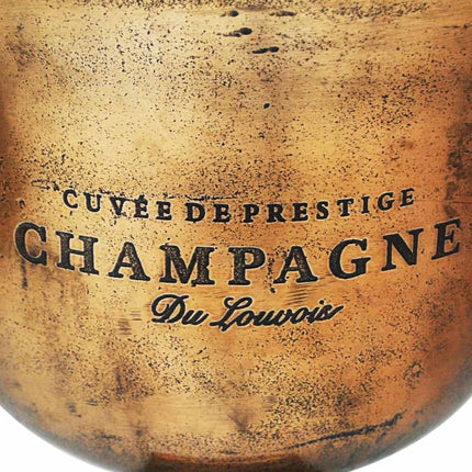 Refroidisseur À Champagne Coupe De Trophée Cuivre Marron