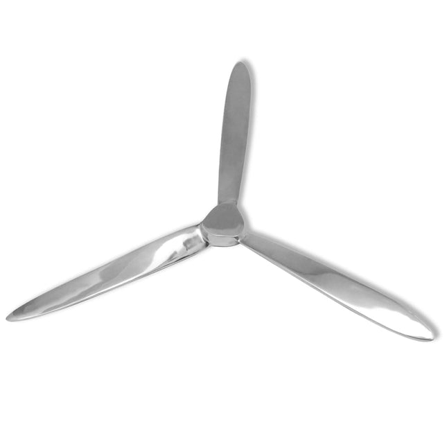 Hélice Murale Aluminium Argenté 70 Cm