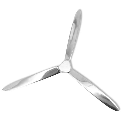 Hélice Murale Aluminium Argenté 70 Cm