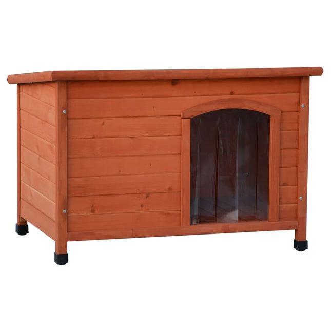 @Pet Niche Pour Chiens Avec Rabats En Plastique Naturel 85X57X59 Cm Pin Naturel