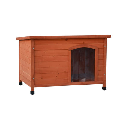 @Pet Niche Pour Chiens Avec Rabats En Plastique Naturel 85X57X59 Cm Pin Naturel