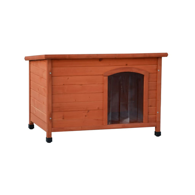@Pet Niche Pour Chiens Avec Rabats En Plastique Naturel 85X57X59 Cm Pin Naturel