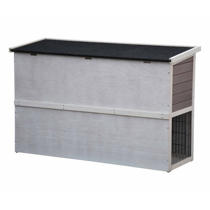 @Pet Clapier Bigfoot Bois 137X50X85 Cm Blanc