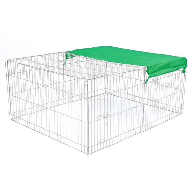 @Pet Enclos Extérieur Pour Animaux Castle 144X112X60 Cm Métal