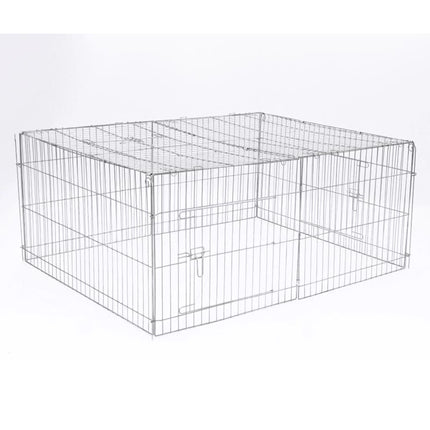 @Pet Enclos Extérieur Pour Animaux Castle 144X112X60 Cm Métal