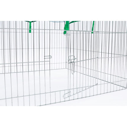 @Pet Enclos Extérieur Pour Animaux Castle 144X112X60 Cm Métal
