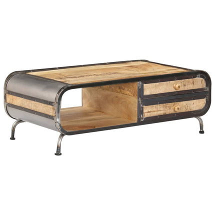 Table Basse 100X50X35 Cm Bois De Manguier Massif