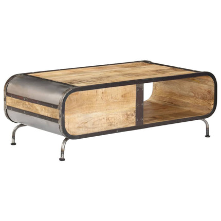 Table Basse 100X50X35 Cm Bois De Manguier Massif