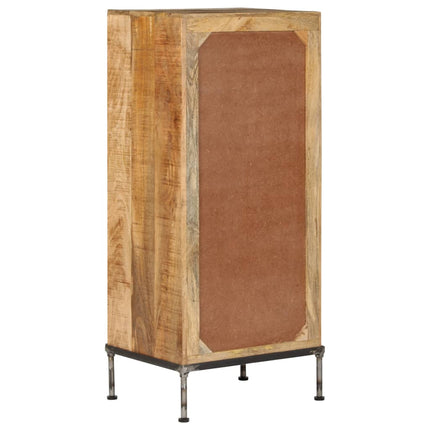 Coffre À Tiroirs 45X35X106 Cm Bois De Manguier Massif