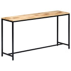 Table Console Bois De Manguier Massif Brut