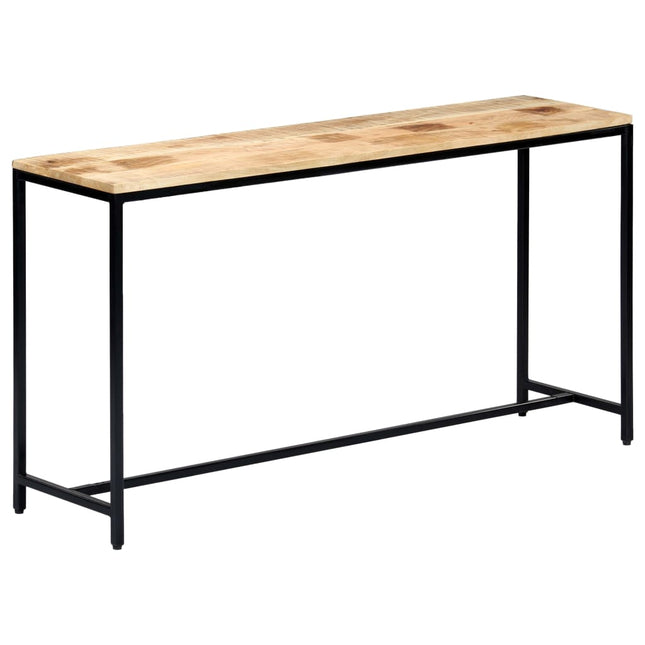 Table Console Bois De Manguier Massif Brut