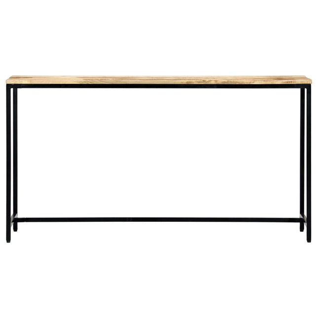 Table Console Bois De Manguier Massif Brut