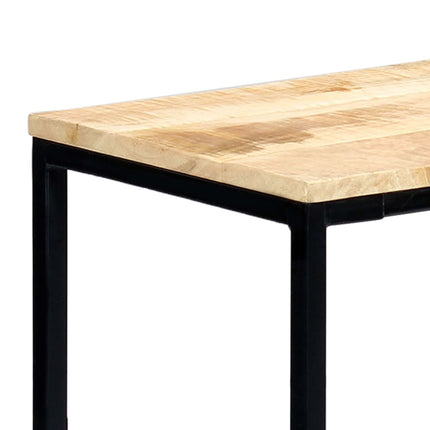Table Console Bois De Manguier Massif Brut