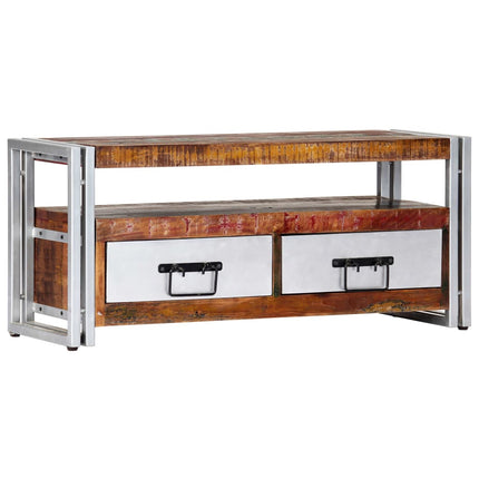 Meuble Tv 90X30X40 Cm Bois De Récupération Massif