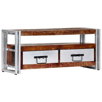 Meuble Tv 90X30X40 Cm Bois De Récupération Massif