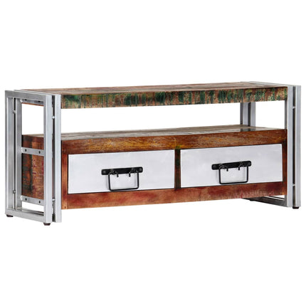 Meuble Tv 90X30X40 Cm Bois De Récupération Massif