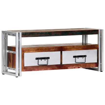 Meuble Tv 90X30X40 Cm Bois De Récupération Massif