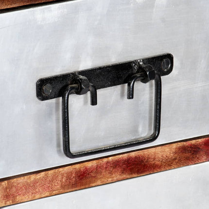 Buffet 40X30X180 Cm Bois De Récupération Massif