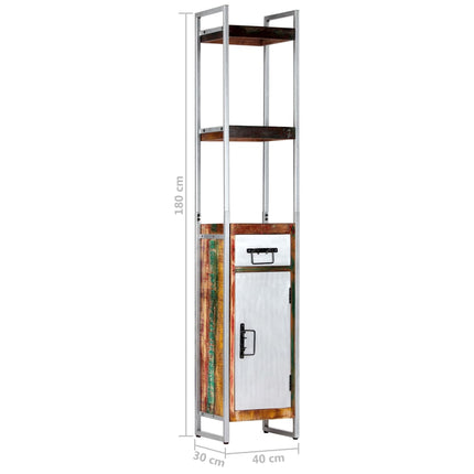Buffet 40X30X180 Cm Bois De Récupération Massif