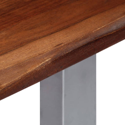 Table Console 115X35X76 Cm Bois D'acacia Massif Et Fer