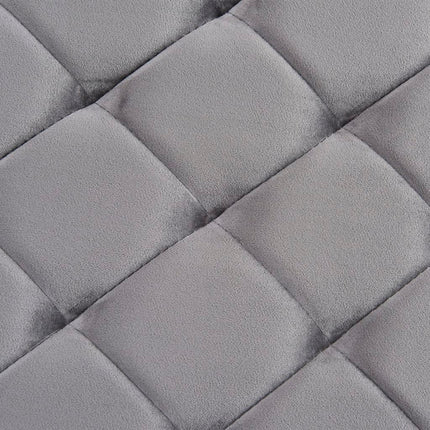 Banc 97 Cm Tissu De Velours Et Acier Inoxydable