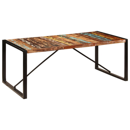 Table À Manger Bois De Manguier Brut 120 Cm Noir