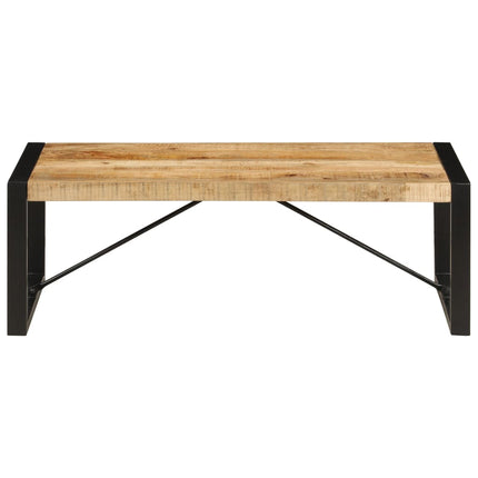 Table Basse 120X60X40 Cm Bois De Manguier Solide Noir
