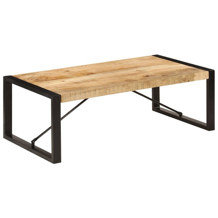 Table Basse 120X60X40 Cm Bois De Manguier Solide Noir