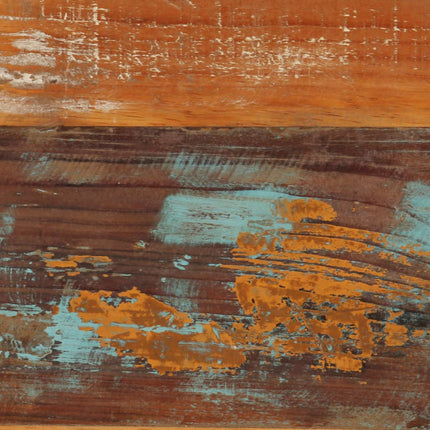 Table Basse 120X60X40 Cm Bois De Récupération Solide Noir
