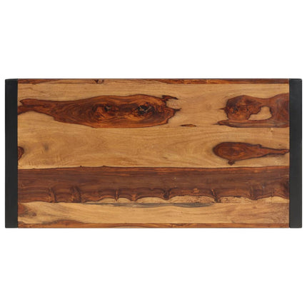 Table Basse 120X60X40 Cm Bois Massif Noir