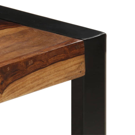 Table Basse 120X60X40 Cm Bois Massif Noir